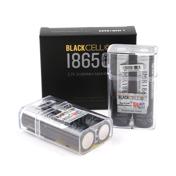 

100% black cell 18650 battery 3100mah imr 3.7v 3100 40a e cig rechargable lithium batteries cell girls