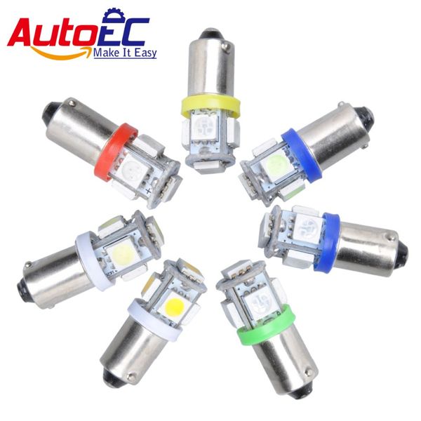 

autoec 4x ba9s 5 smd h6w t11 t4w led 5smd 12v car vehicle lamp auto bulb turn signal lights white pink ice blue red #lg10