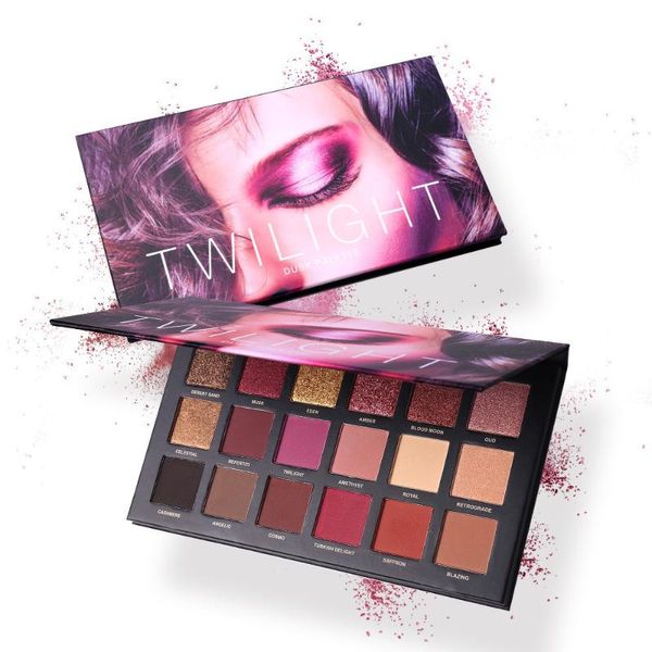 

cosmetic 18 color & dusk eyeshadow makeup palette shimmer& glitter powder matte eye shadow make up