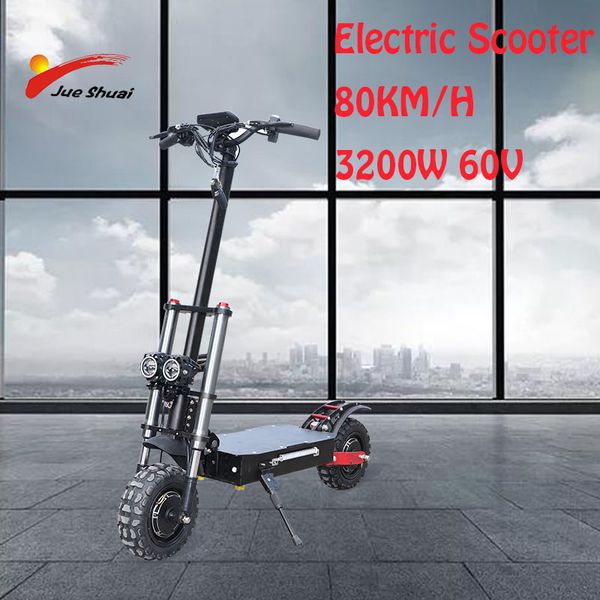 

high speed 11inch 52v 60v long distance off road foldable electric scooter with seat remote unlock e scooter patinete eléctrico
