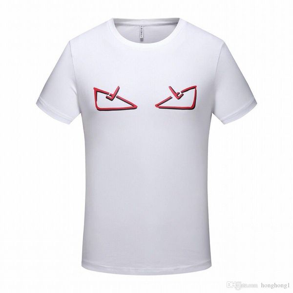 

летняя уличная одежда европа париж мода мужчины высокое качество хлопка с короткими рукавами повседневная мужская футболка .сто двадцать пят, White;black