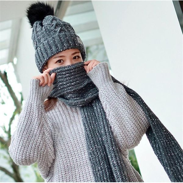 

new women balaclava knitted winter hats for female thick mask skullies beanies warm caps for girls ladies snow cap & scarf 888, Blue;gray