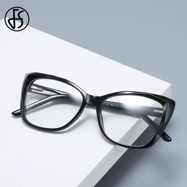 

fs trend blue light blocking glasses women screen radiation eyewear brand design office computer anti bluelight goggle 2020, White;black