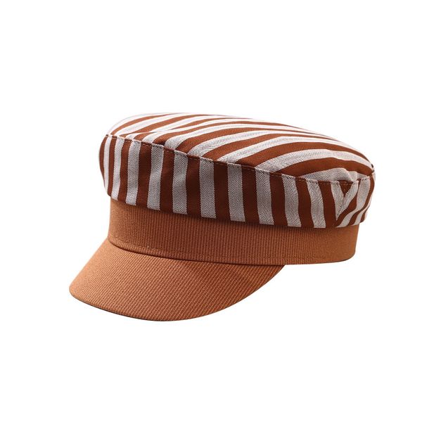 

japanese and south korean style beret children spring-summer new style striped newsboy painter octagonal cap sweet versatile, Blue;gray