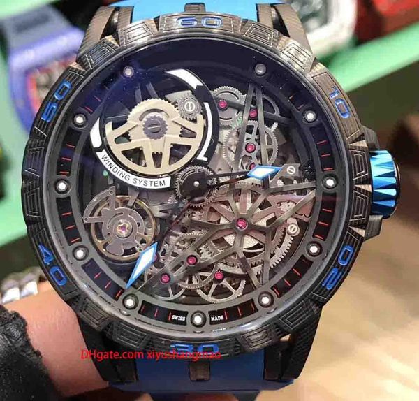 

luxury men's watch, master, watch, excalibur series, natural rubber strap, automatic mechanical movement, 316 stainless steel case, but, Slivery;brown