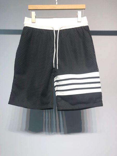 

latest mesh gym short trousers for men casual and loose beach street hip hop sport sport trousers m-xxxl, White;black
