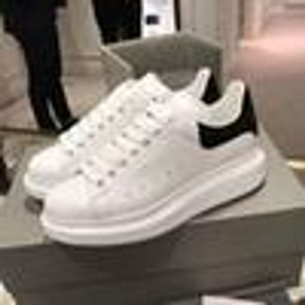 

a2020 designer shoes trainers reflective 3m white leather platform sneakers womens mens flat casual party wedding shoes suede sp, Black