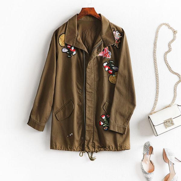

xl-5xl plus size clothes autumn 2019 new micro fat sister women coats and slim long sleeve loose coat 8342, Black;brown