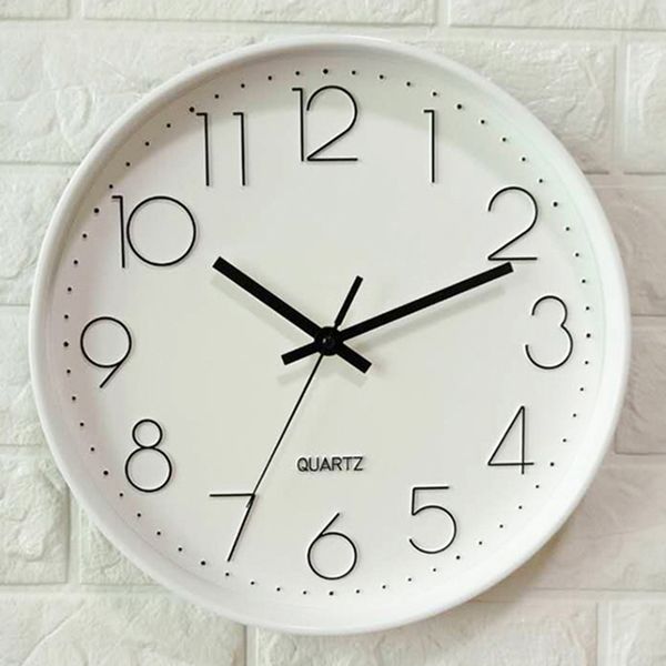 

art kitchen living room wall clocks mute home decor watch blue digital round wall clock decoration duvar saati barber shop 50p5