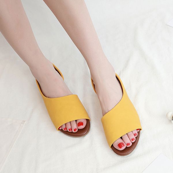 

women shoes new 2019 summer sandals with round head women's sandals large size comfortable mother shoes flat shoes, Black