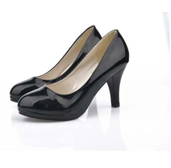 

классическая горячие женщины обувь высокого качества сандалии способ вскользь ботинки классического горячий стиль платье обувь высокие каблу, Black