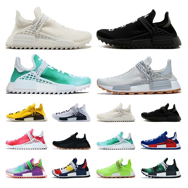 

классический 2019 human race pharrell williams мужские кроссовки черный ботаник холи оранжевый мужчины женщины кроссовки спортивные кроссовк
