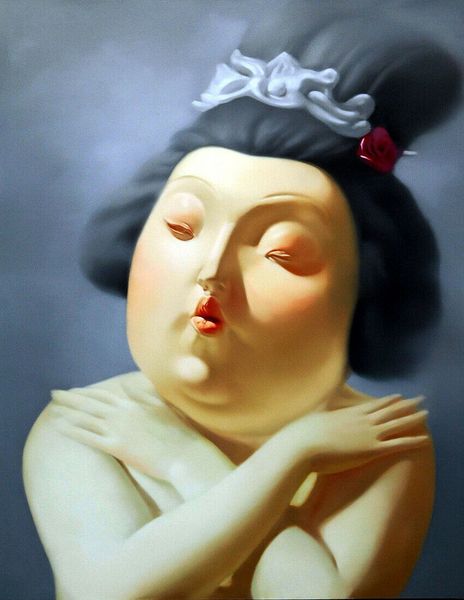 

fernando botero abstract fat nud girl on canvas -5 home decor handpainted &hd print oil painting on canvas wall art canvas pictures 200205