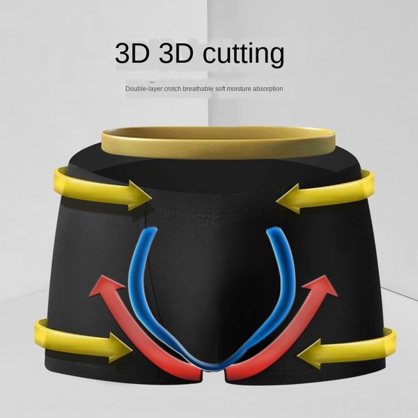 

jenhw 80 blue essence modal men's comfortable and breathable mulberry silk underpants and underwear inner men's underwear boxer pa, Black;white