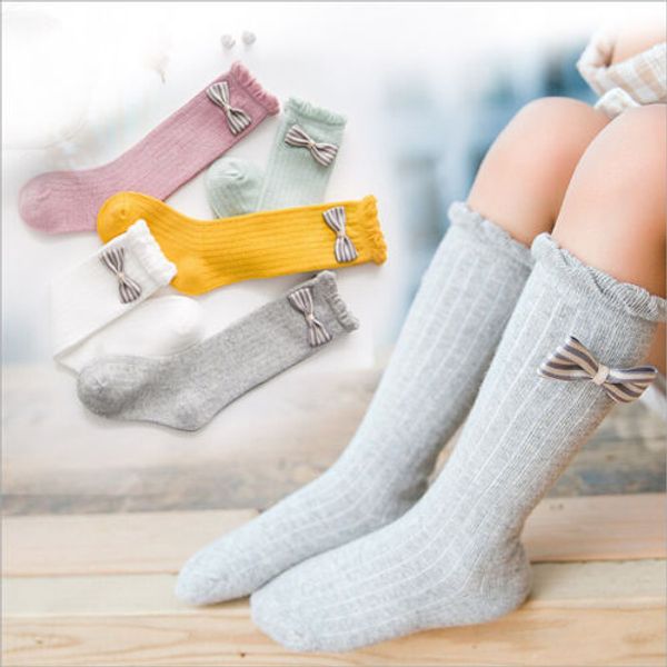 

Emmababy Adorable Hot New Fashion Kid Girl Classic Cotton Soft School Knee-high Stockings Pile Leggings