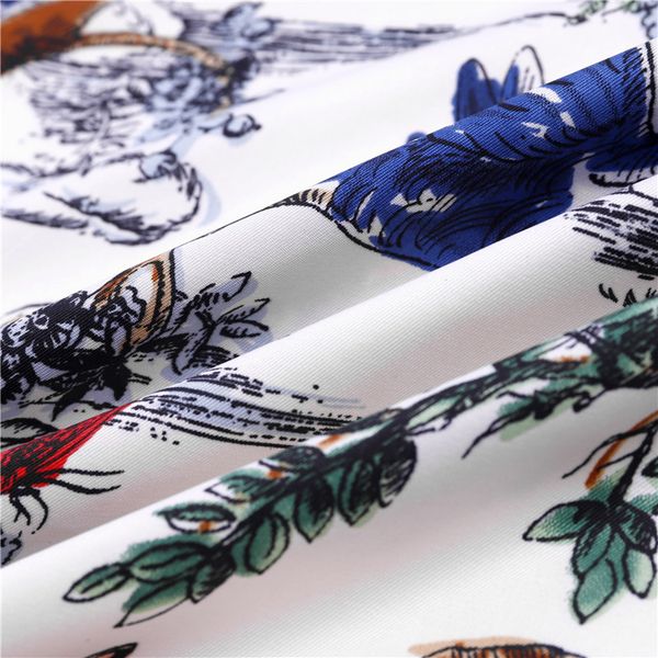 

print scarf silk head headwrap sauqre hair scarf foulard vintage neck versatile wrap 130 scarfs accessory big kerchief tree f lxwsh, White;black