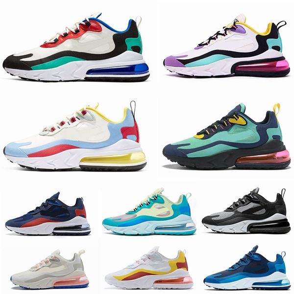 

2020 new 270 react men running hoe bauhau hyper jade orange grey optical fa hion men trainer breathable port neaker ize 36 45