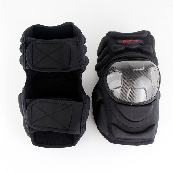 

new carbon fibre kneepad with elbow support set for motocycle riding lmh66, Black;gray
