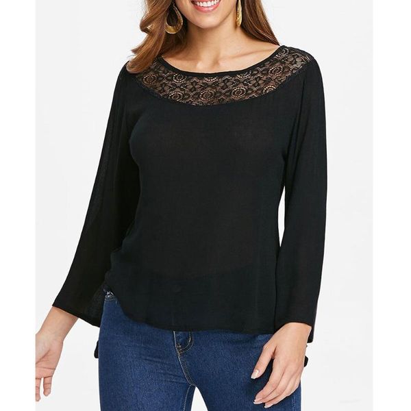 

еѬна екђалне женин блђза пѬозѬаного кѬђжево локђного длинного flare Ѭђк, White