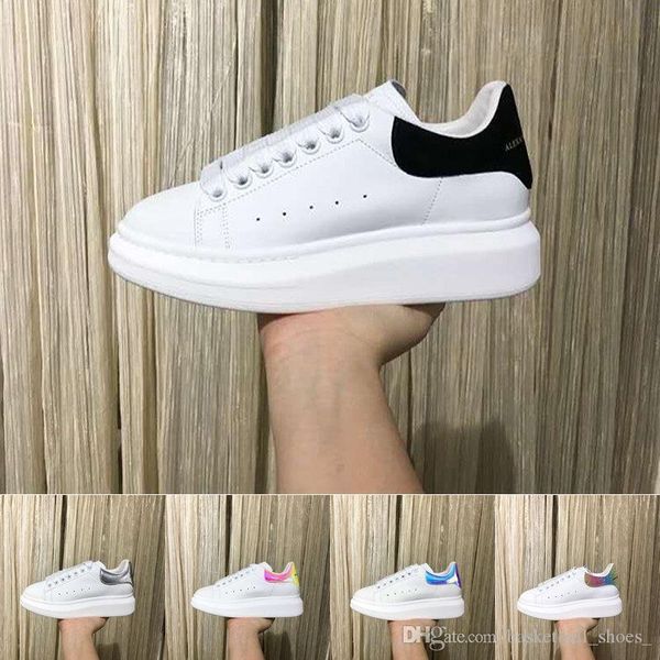 

Luxury de igner ca ual hoe brand 3m reflective leather men women pink white black comfortable flat fa hion women flat trainer neaker