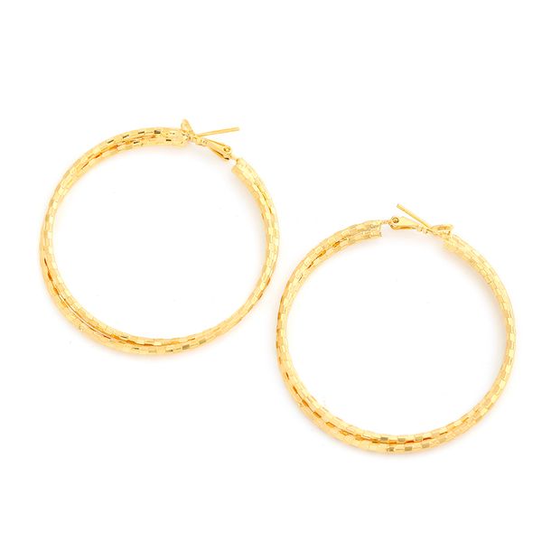 

big size hoop earrings ethiopian nigeria kenya ghana african jewelry gold color filled copper round hoop earrings women, Golden;silver