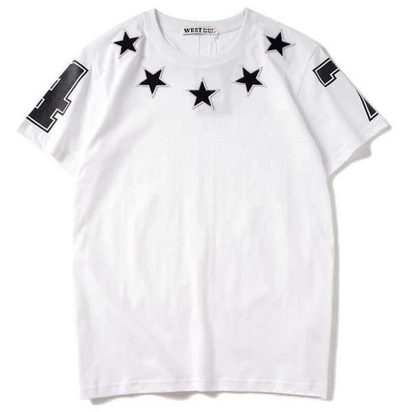 

summer t shirt for men with letters designer hip hop shirts short sleeve tshirt for mens, White;black