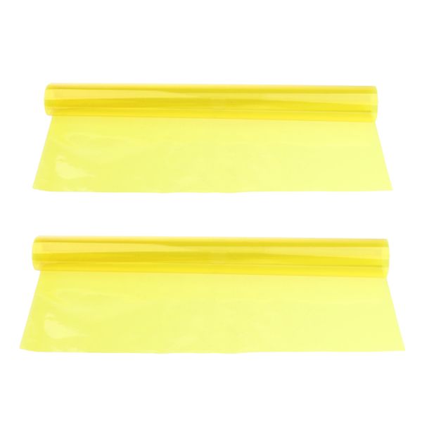 

2x color correction gel filter overlays transparency color film plastic sheets gel lighting filters yellow