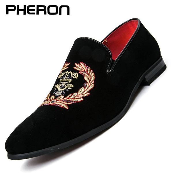 

loafers party shoes for men evening dress elegant shoes for men suit coiffeur chaussure homme mariage zapatos de hombre, Black