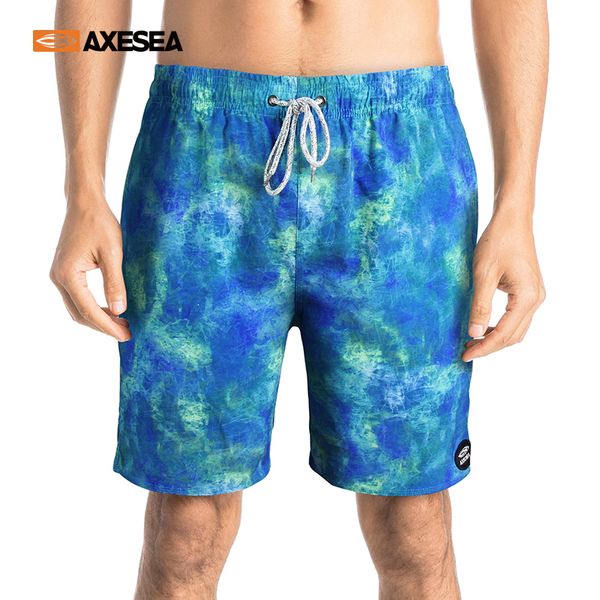 

axesea men beach shorts surf board shorts swimwear lightweight swim trunks quick dry swimsuit pocket sports beach pants