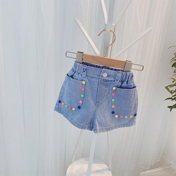 

children's pants and children's outdoor wear girls' shorts summer 2020 foreign style baby denim shorts summer thin style, Blue