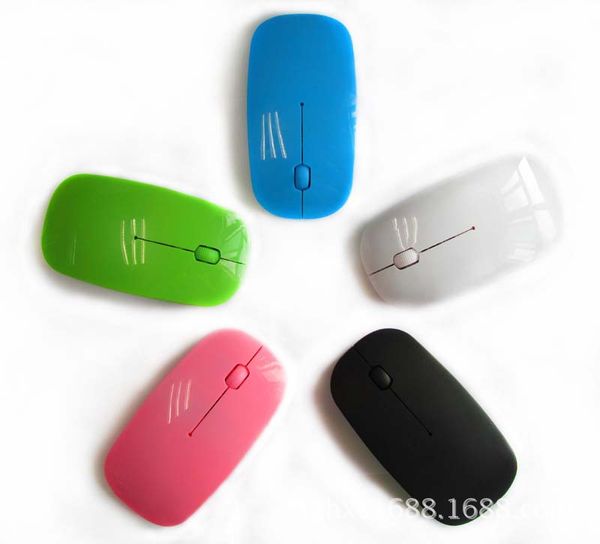 

the 2.4 gs receives a machine seven kinds of color super thin wireless mouse