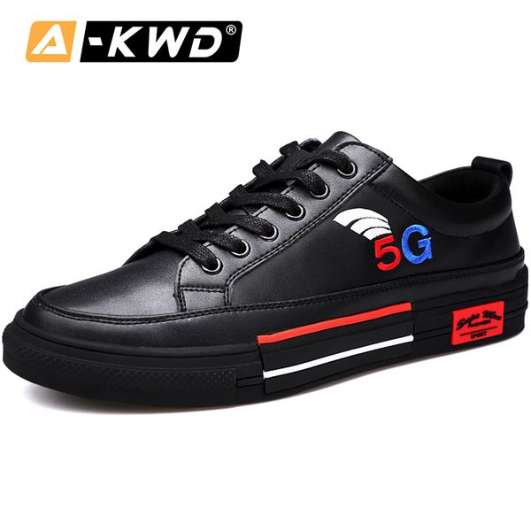 

fashion black men shoe leather sneakers chaussure homme sport 5g breathable men-shoes autumn casual genuine leather shoes men 44