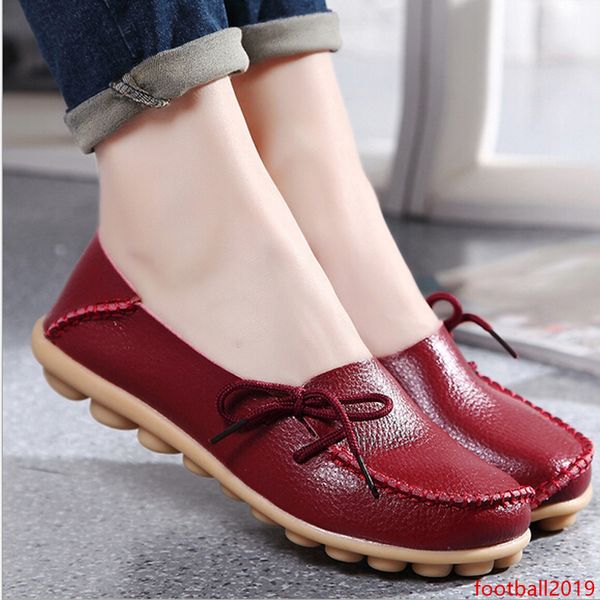 

light blue women real leather shoes moccasins mother loafers soft leisure female driving two ways wear footwear