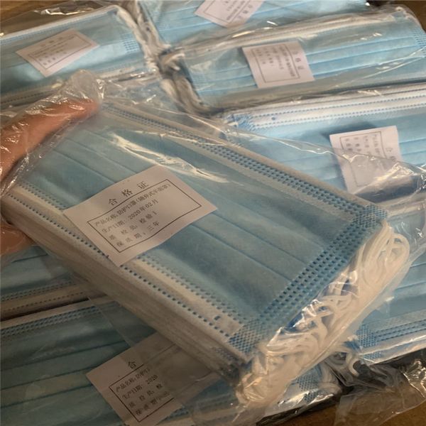 

одноразовые маски для лица 3 слоя нетканых тканевых масок на складе dhl freeship в течение 24 часов