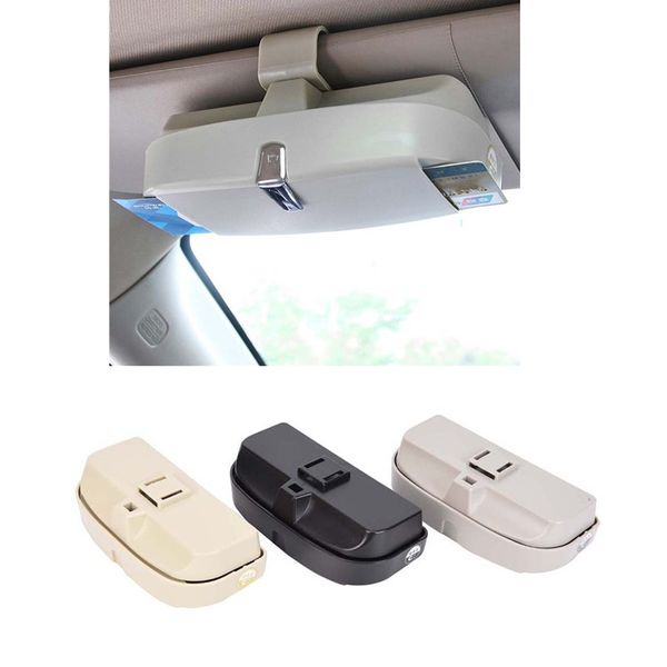 

1 пк car-styling универсальный автомобиль солнцезащитный козырек очки box солнцезащитные очки ticket квитанция клип держатель для хранения о