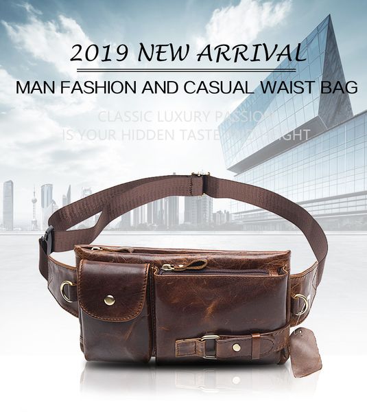 

genuine leather waist packs fanny pack belt bag phone pouch bags travel waist pack male small waist bag leather pouch