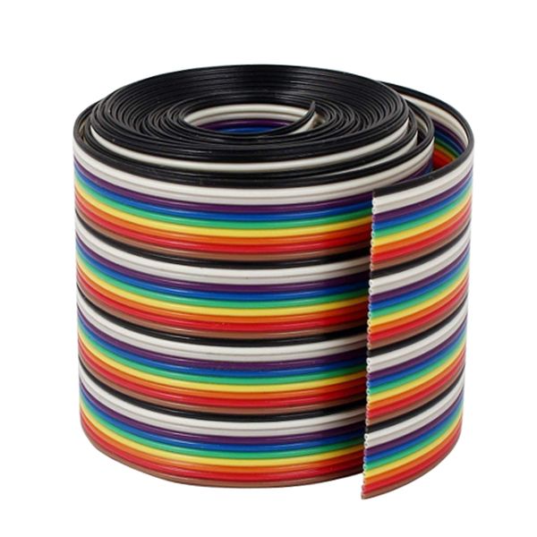 

1m 1.17mm 40pin wire flat multicolored flexible rainbow ribbon jumper cable