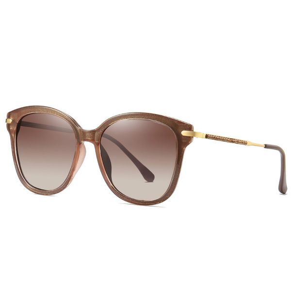 

brand design trend colorful sunglasses women polarized driving glasses alloy cat eyes sun glasses oval female colour, White;black
