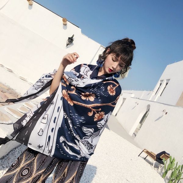 

women fashion ethnic cashew nut viscose shawl scarf ladies brand wraps and shawls print tassel muslim hijab, Blue;gray