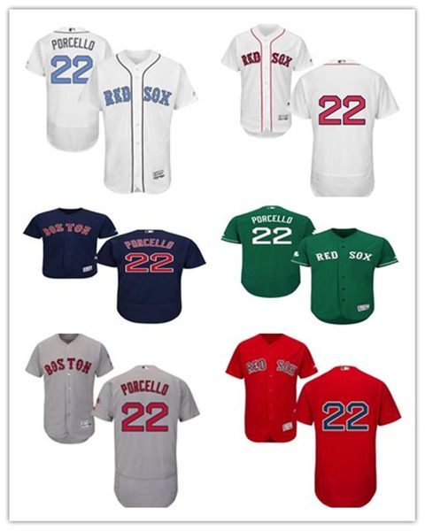 

беспошлинный корабль бейсбол бостон 22 рик porcello bostonred sox мужчины женщина молодежь red sox красной белый трикотаж высокого качества, Blue;black