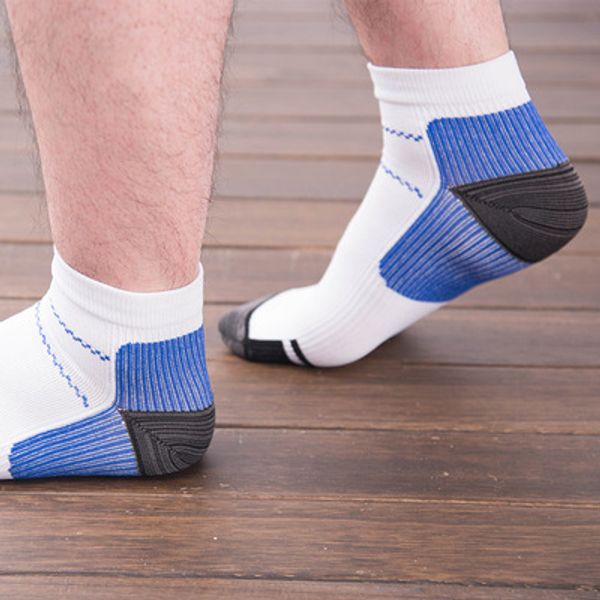 

men's sock foot compression for plantar fasciitis heel spurs pain sport running hiking cycling sock for men's underwear size 6 col, Black