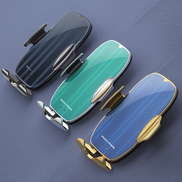 

h8 universal cell phone fast wireless charge mount mobile phone holder with magnetic adapter car charger wholesale for iphone samsung