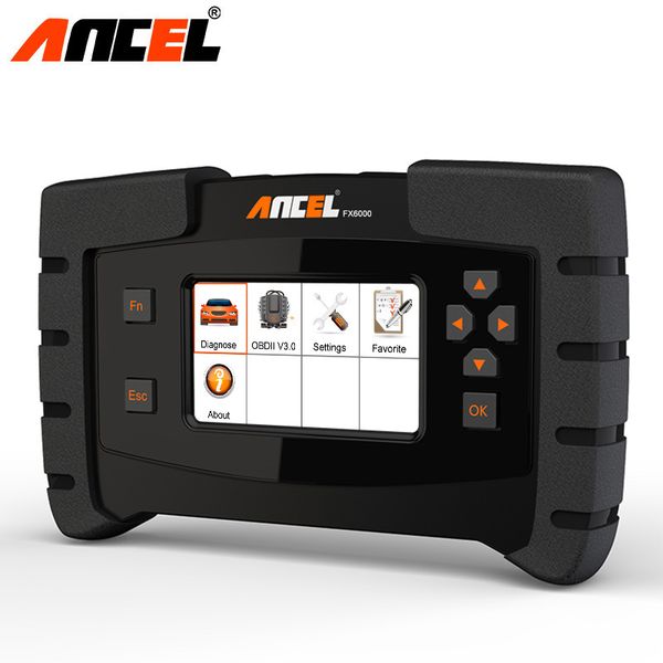 

ancel fx6000 obd2 full system diagnostic tool dpf tpms immo airbag oil reset multi-language obdii automotive scanner update