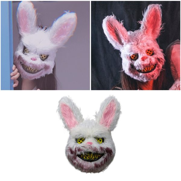 

bloody teddy bear mask masquerade scary plush mask halloween performance props halloween supplies scary wild wolf