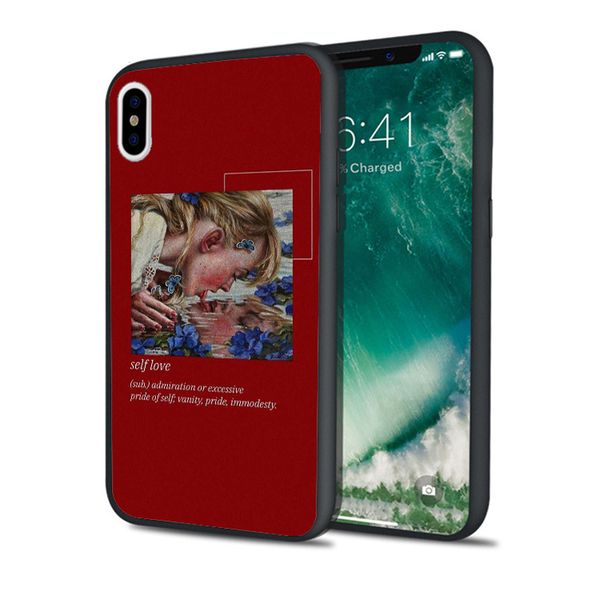 

fundas self love spoof art case for iphone 11 pro xs max xr 8 7 6s plus 5s se 5 case soft silicone cover.