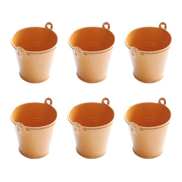 

6pack mini buckets metal candy box bucket wedding party favor gift buckets