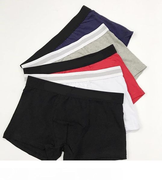 

2020 designer mens letters boxers black white gray cotton breathable underpants men shorts with print