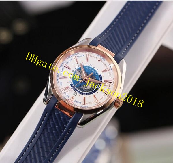 

4 style luxury watch stainless steel bracelet aqua terra 150m m@ster 41mm blue dial 220.93.43.22.99.001 man watch wristwatch, Slivery;brown