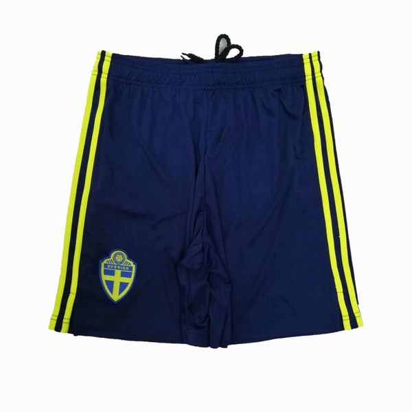 

2020 2021 sweden soccer shorts 20 21 home away forsberg ibrahimovic football sports shorts pants s-2xl, Black;red