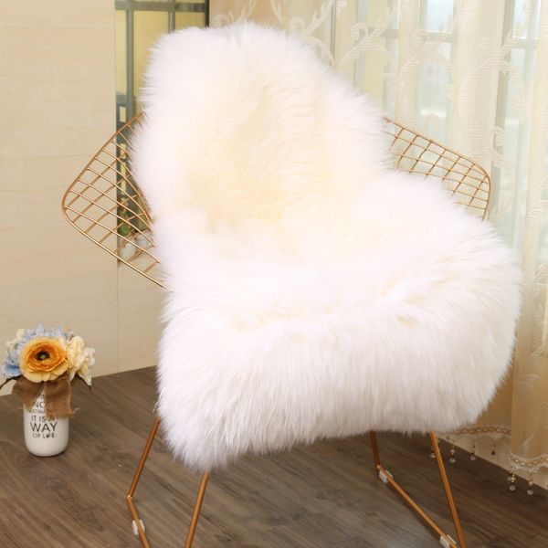 

soft fur artificial sheepskin hairy carpet for living room bedroom rugs fur fluffy area rugs washable chair cover faux mat